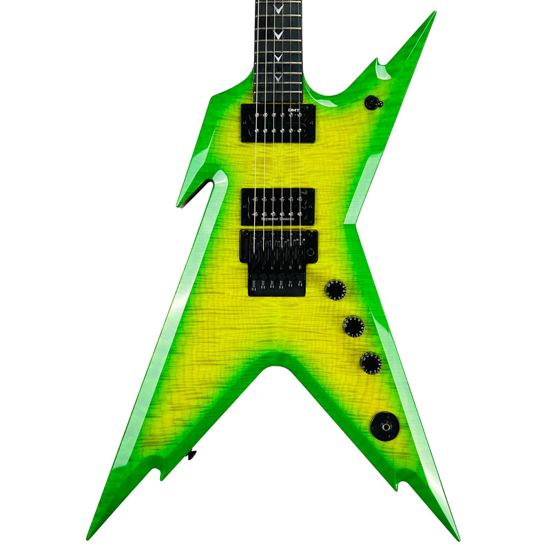 Dean USA Razorback Floyd Rose Flame Top Slime Green Specifications