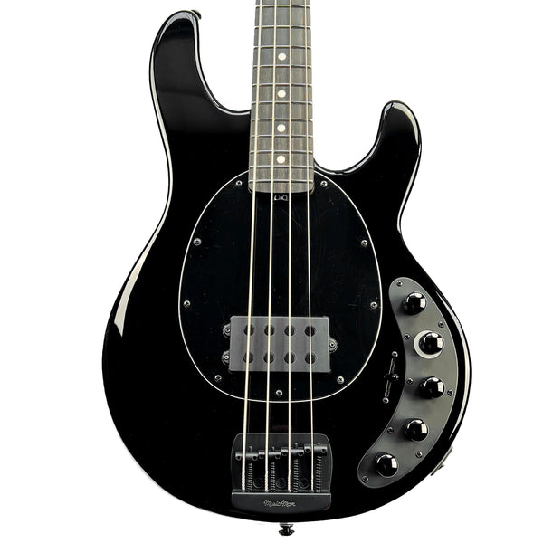 2025 Ernie Ball Music Man DarkRay 4-String Bass Specs - Obsidian Black