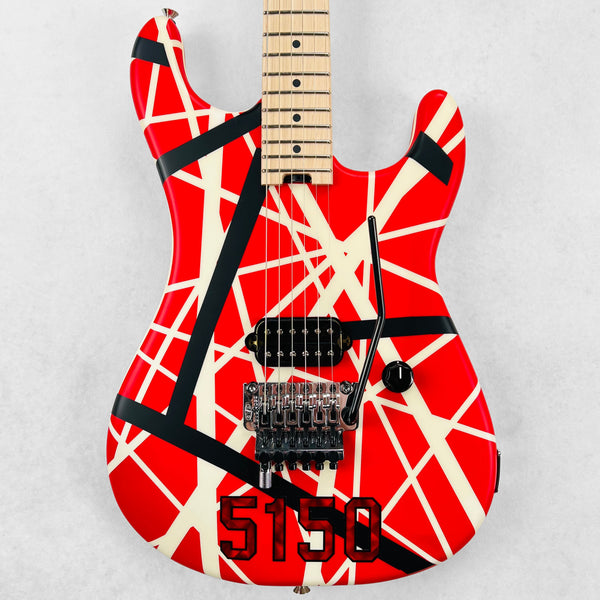 2021 EVH Striped Series 5150 Specs - Red, Black and White