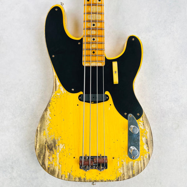 2022 Fender Custom Shop 1951 Precision Bass Super Heavy Relic Specs - Aged Nocaster Blonde