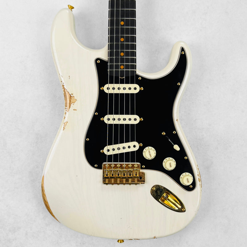 Fender Custom Shop Limited 1962 Stratocaster Relic Reverse Gold Hardware 2024 Aged White Blonde Specifications