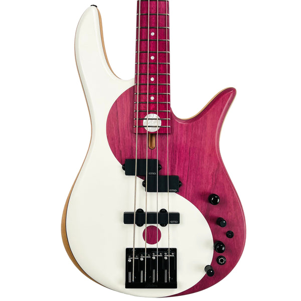 2025 Fodera Yin Yang Standard Purpleheart 4-String Specs - Painted Yin Yang