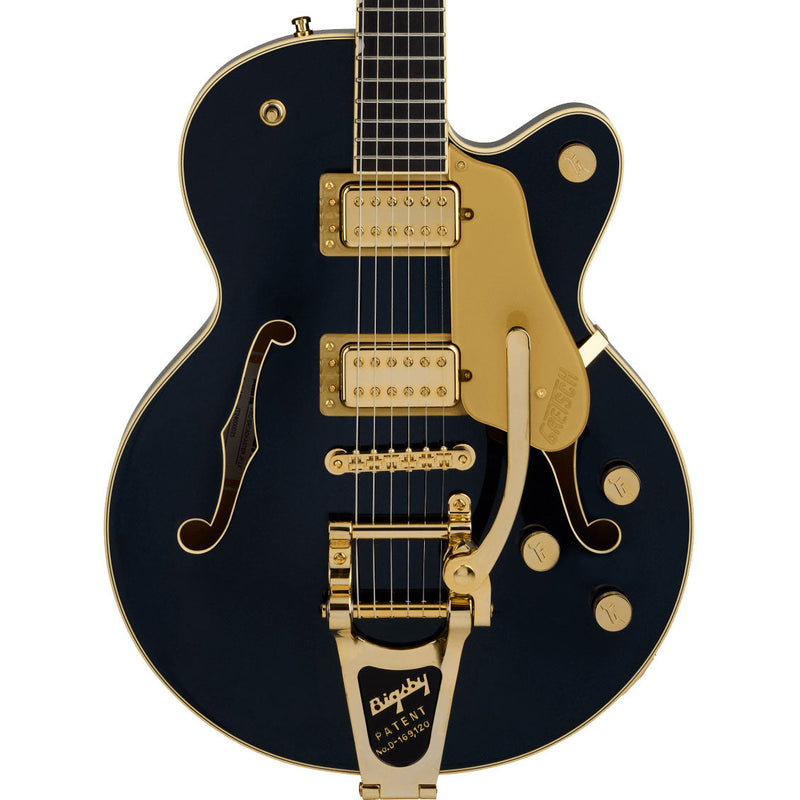 Gretsch Broadkaster Jr. LX Center Block with String-Thru Bigsby and Gold Hardware - Midnight Sapphire - 1