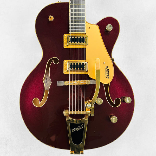 2018 Gretsch G5420TG Electromatic 135th Anniversary LTD Hollow Body Specs - Two-Tone Dark Cherry Metallic/Casino Gold