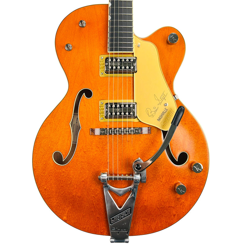 Gretsch G6120T-BSSMK Brian Setzer Signature Nashville Hollow Body '59 "Smoke" with Bigsby - Smoke Orange - 1