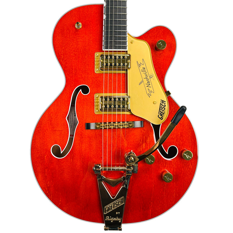 Gretsch Nashville Hollow Body with String-Thru Bigsby and Gold Hardware - Orange Stain - 1