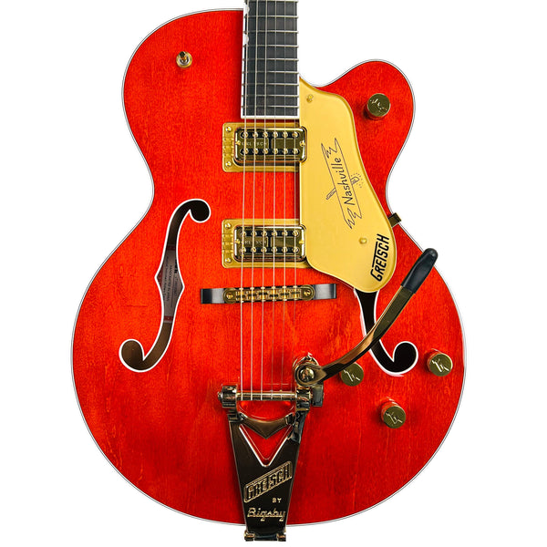 Gretsch Nashville Hollow Body with String-Thru Bigsby and Gold Hardware Orange Stain Specs