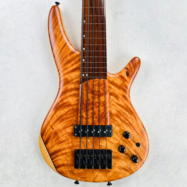 2010s Ibanez LA Custom Shop SDGR 5-String Fretless Specs - Natural