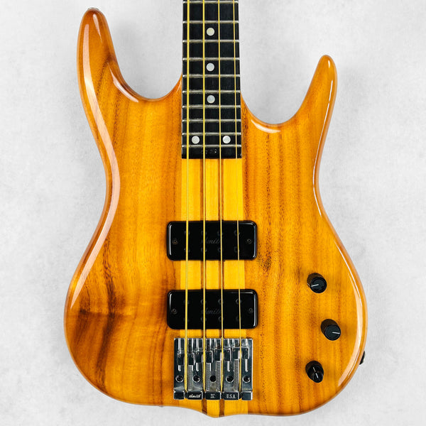 1990 Ken Smith BT-4 Koa 4-String Bass Specs - Natural