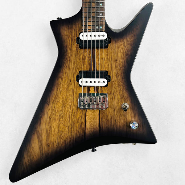 2023 Kiesel Hyperdrive 6 Fixed 24 Fret Black Limba Specs - Transparent Blackburst