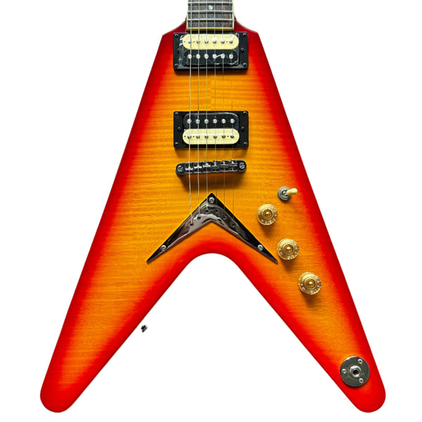 2025 Dean V 79 Flame Maple Specs - Trans Cherry Sunburst
