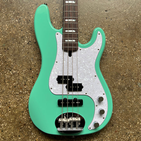 2000s Lakland Skyline Series 44-64 Custom PJ Specs - Seafoam Green