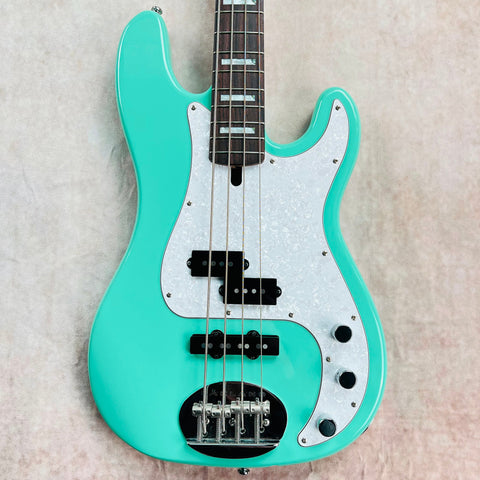 2010s Lakland Skyline Series 44-64 Custom PJ Specs - Seafoam Green