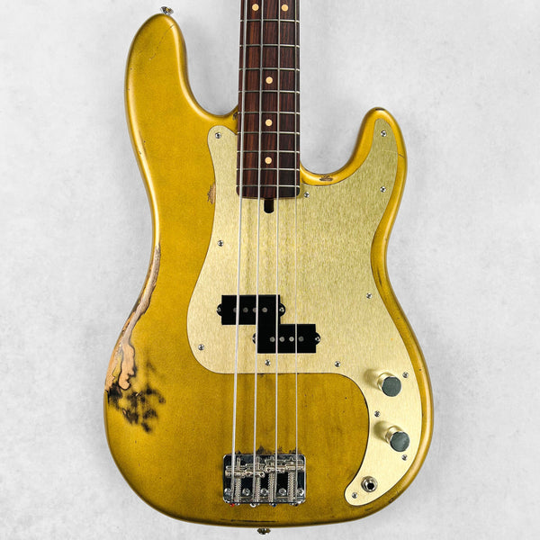 2024 Olinto 4-String P Bass Specs - Carbo Gold Relic