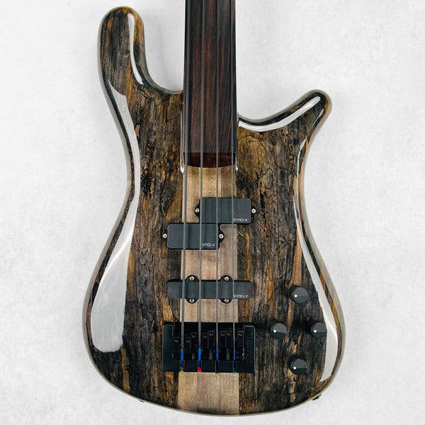 2023 Spector USA NS-2 Spalted Maple Fretless 4-String Bass Specs - Natural