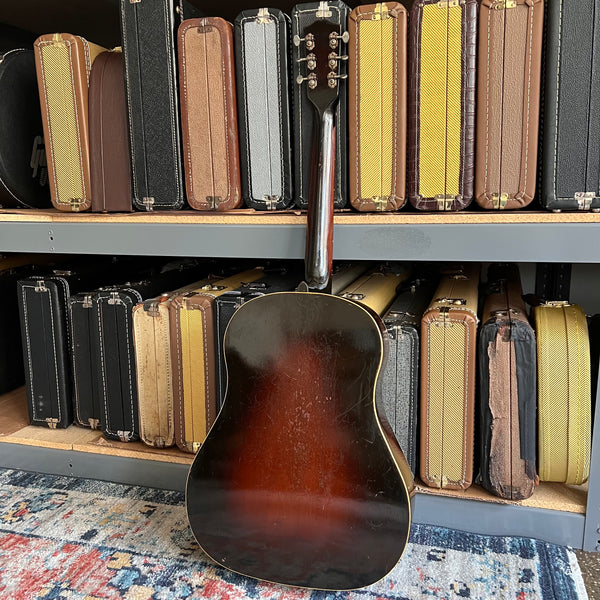 1934 Gibson Jumbo Sunburst Vintage Acoustic Guitar Back