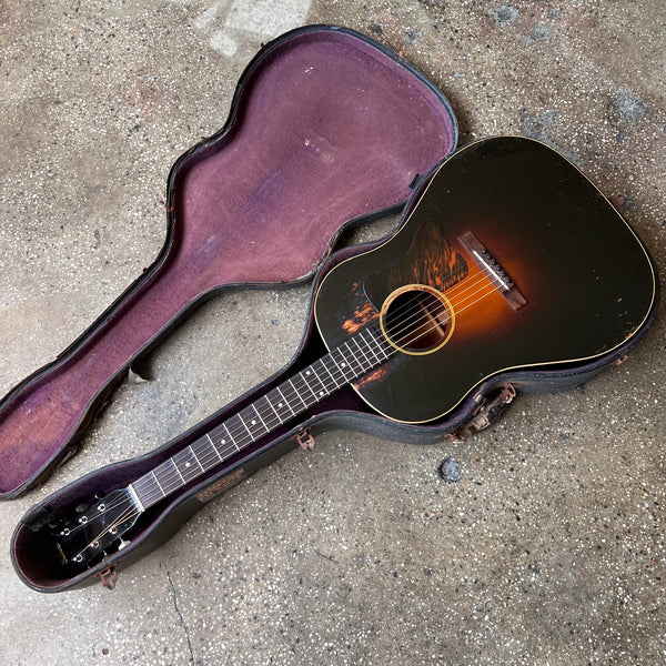 1934 Gibson Jumbo Sunburst Vintage Acoustic Guitar In Original Case