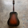 1934 Gibson Jumbo Flattop Vintage Acoustic Guitar - Sunburst - Full Back