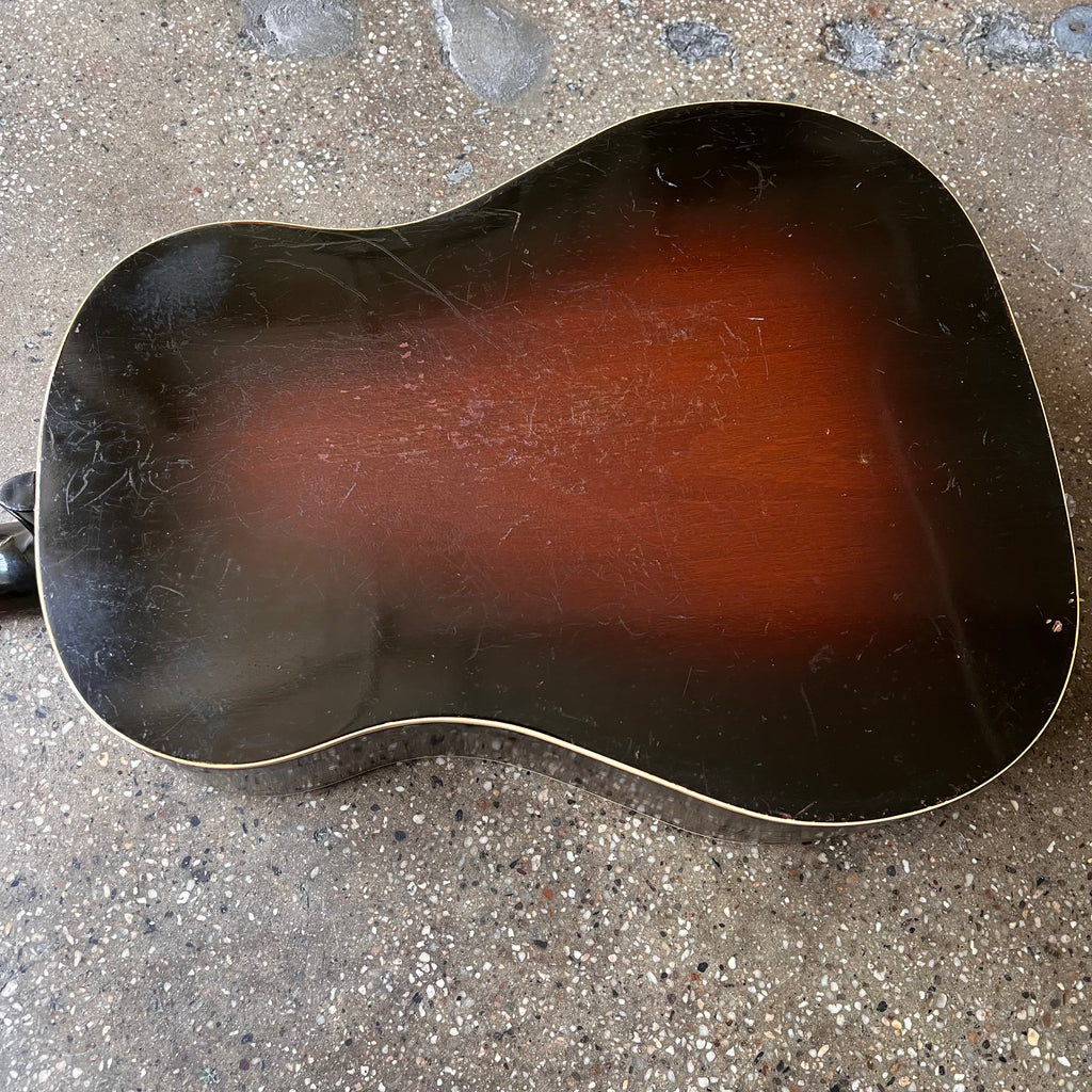 1934 Gibson Jumbo Flattop Vintage Acoustic Guitar - Sunburst - Back of Body