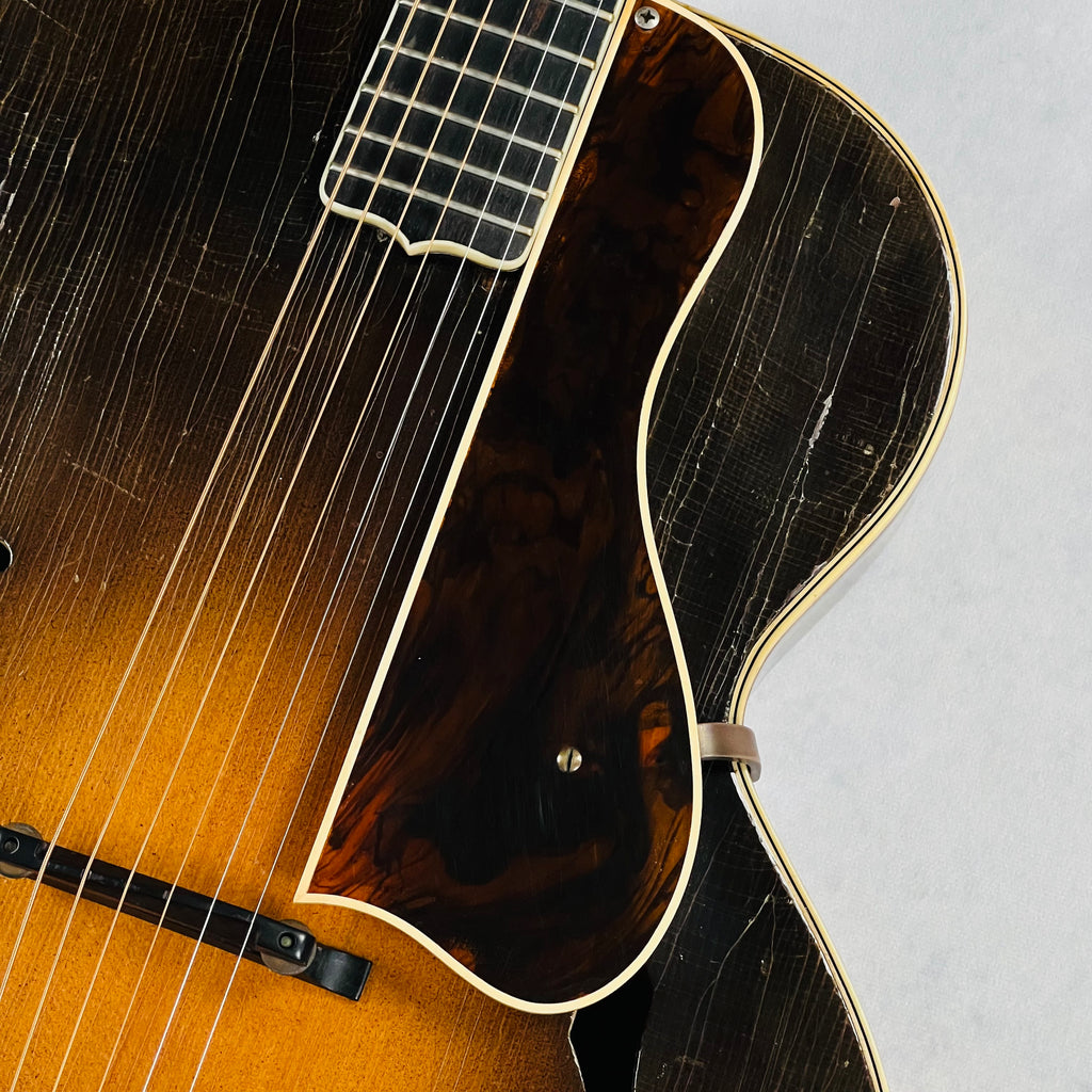 1935 D'Angelico Snakehead 16" Vintage Acoustic Archtop Guitar Sunburst - 7