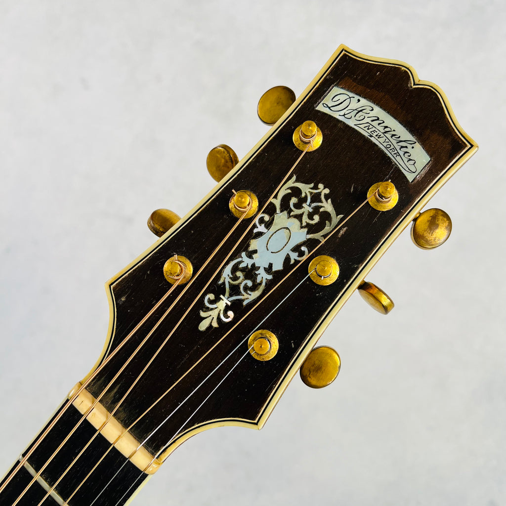 1935 D'Angelico Snakehead 16" Vintage Acoustic Archtop Guitar Sunburst - 12