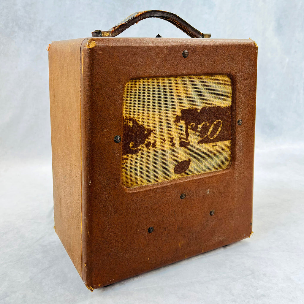 1950s Masco MU-5 1x6" Vintage Tube Combo Amplifier Brown - 15