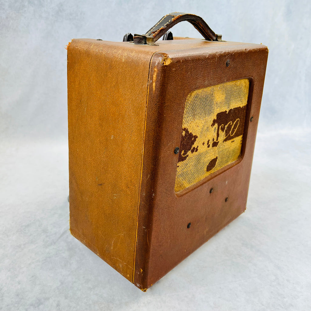 1950s Masco MU-5 1x6" Vintage Tube Combo Amplifier Brown - 4