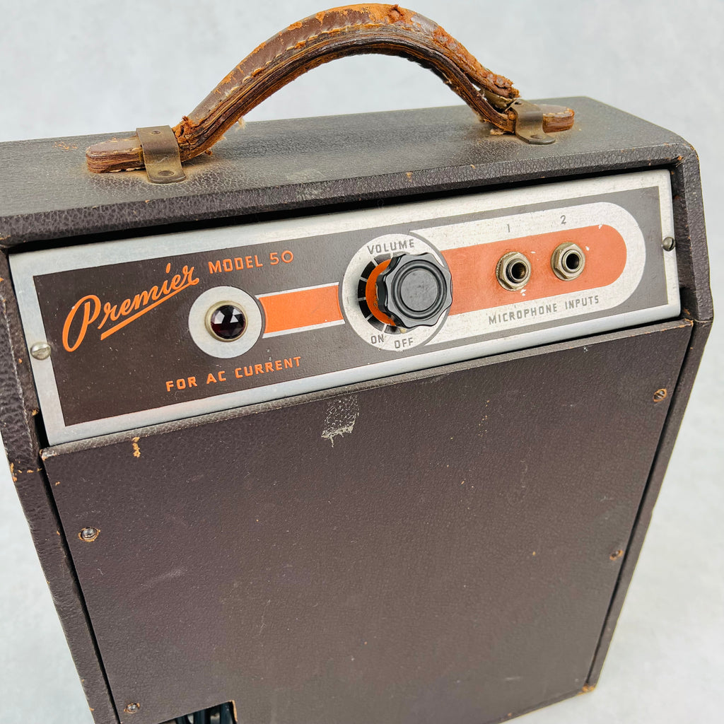 Premier Model 50 1x6" Combo Guitar Amplifier 1950s - Brown - 6