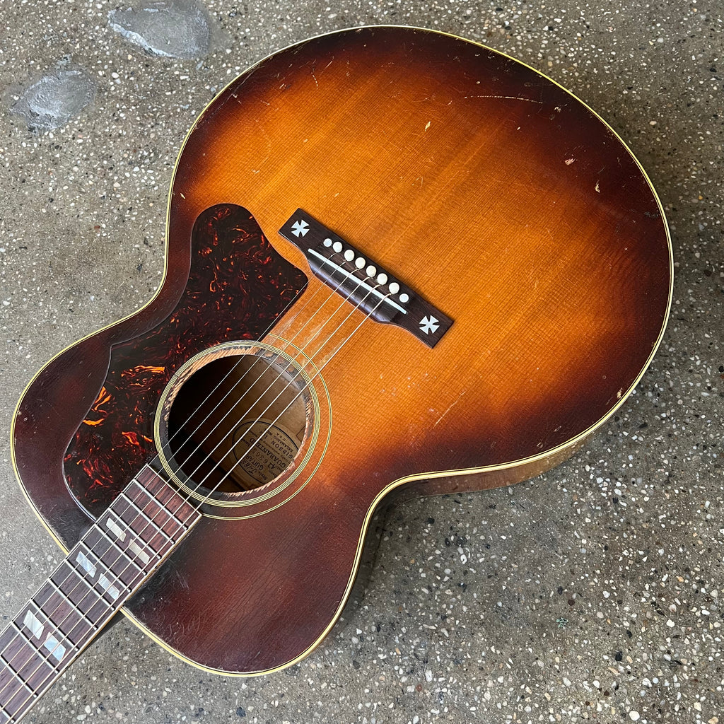 1953 Gibson J-185 Vintage Acoustic Guitar - Sunburst - 10