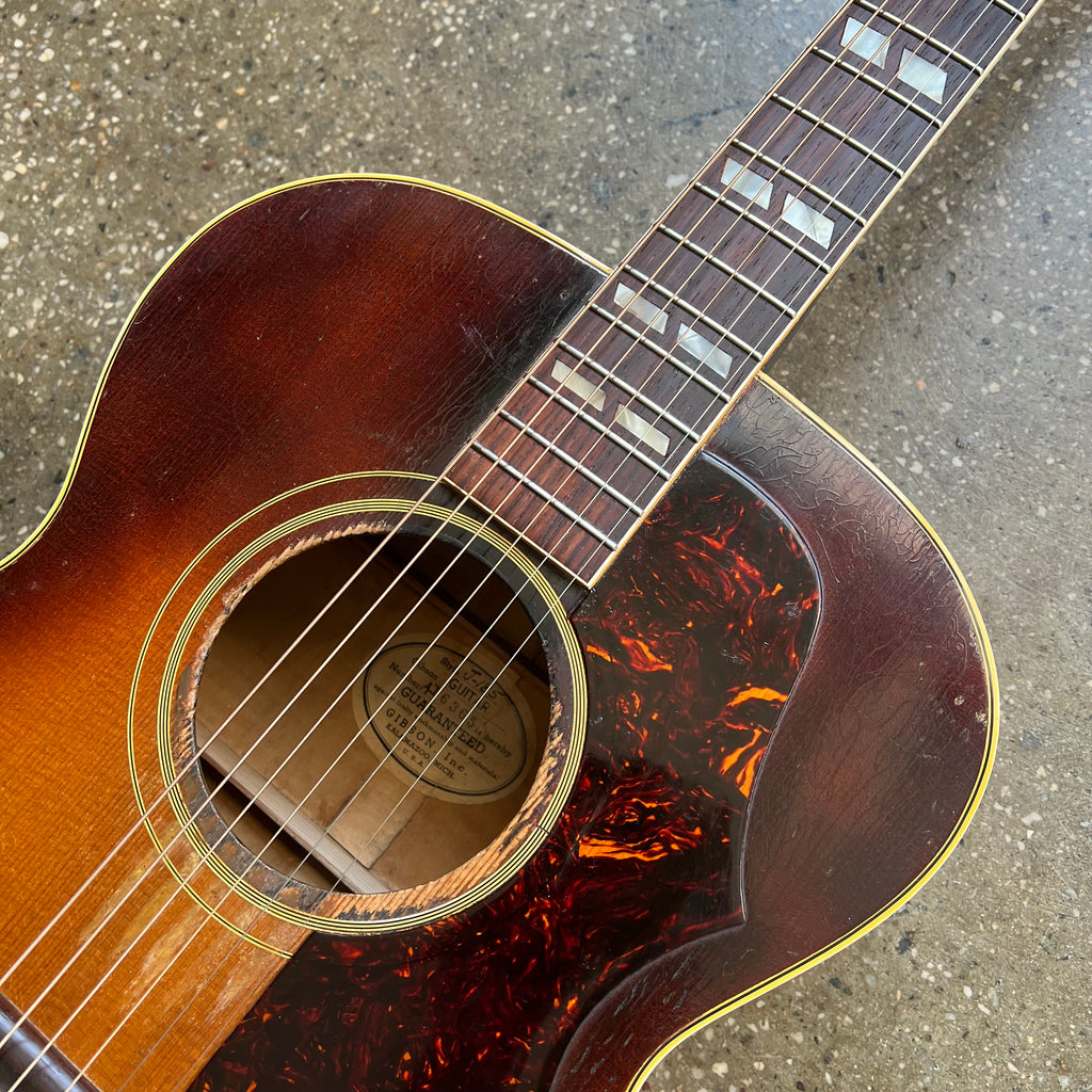 1953 Gibson J-185 Vintage Acoustic Guitar - Sunburst - 3