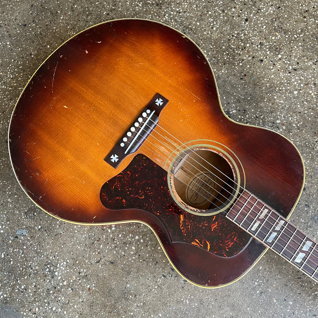 1953 Gibson J-185 Vintage Acoustic Guitar - Sunburst - 9