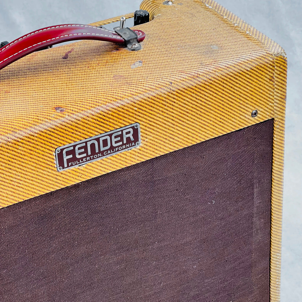 1954 Fender Deluxe Amplifier 5D3 Wide Panel - Tweed - 6