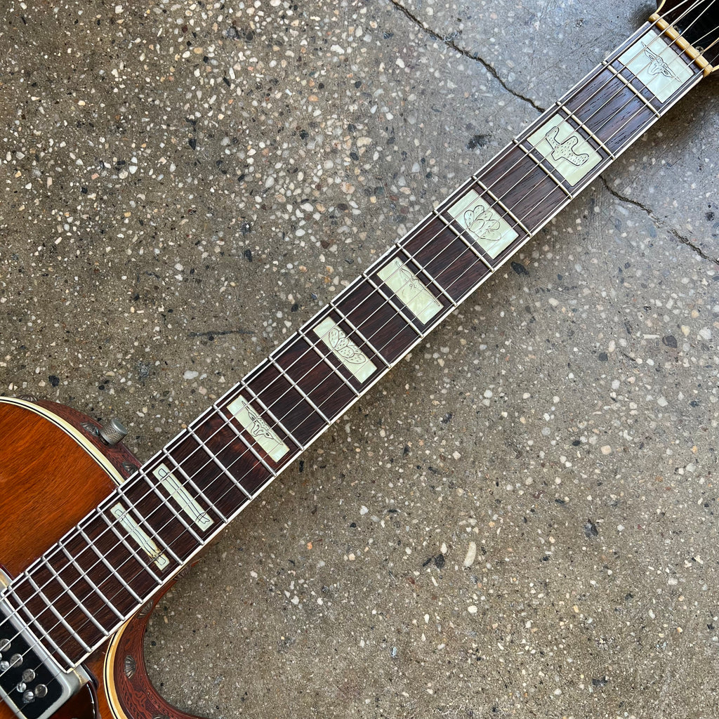 1955 Gretsch PX6130-V Roundup Western Orange Vintage Electric Guitar with Fixed Arm Bigsby - 11