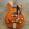 1955 Gretsch PX6130-V Roundup Western Orange Vintage Electric Guitar with Fixed Arm Bigsby - 1