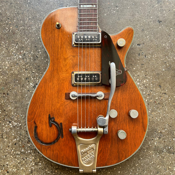 1955 Gretsch PX6130-V Roundup Western Orange Vintage Electric Guitar with Fixed Arm Bigsby - 1