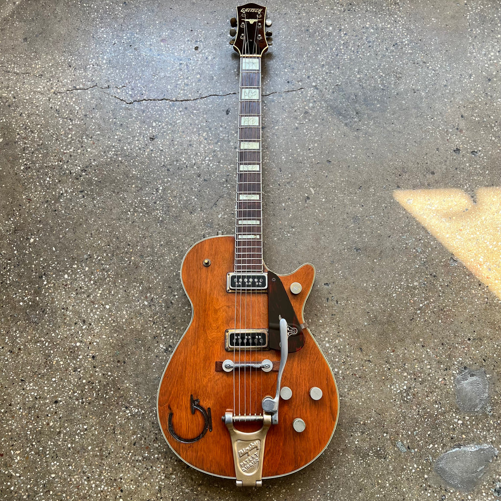 1955 Gretsch PX6130-V Roundup Western Orange Vintage Electric Guitar with Fixed Arm Bigsby - 2