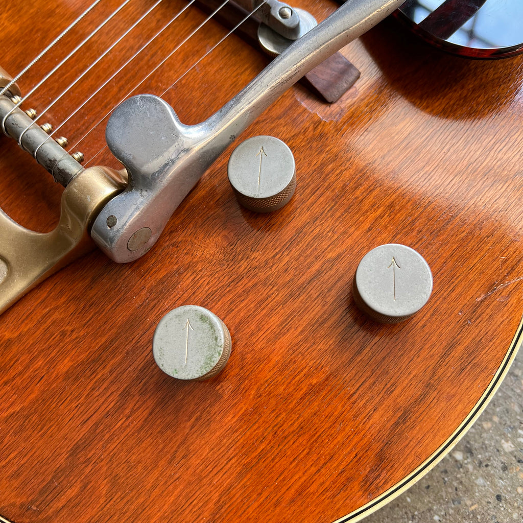 1955 Gretsch PX6130-V Roundup Western Orange Vintage Electric Guitar with Fixed Arm Bigsby - 6