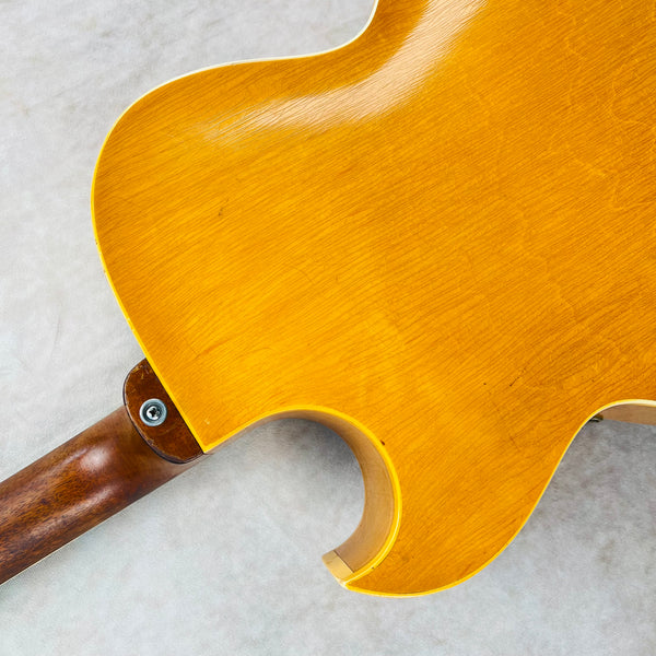 1955 Gibson ES-175DN Archtop Hollow Body Vintage Electric Guitar Dual Pickup Natural Blonde Bigsby - 13