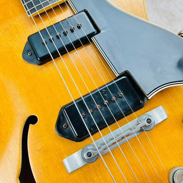 1955 Gibson ES-175DN Archtop Hollow Body Vintage Electric Guitar Dual Pickup Natural Blonde Bigsby - 22