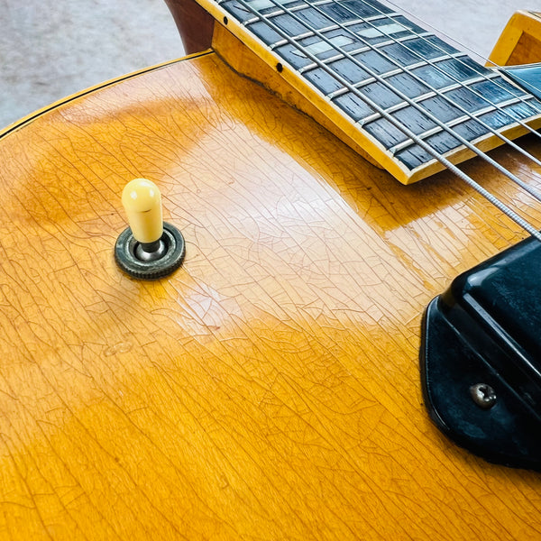 1955 Gibson ES-175DN Archtop Hollow Body Vintage Electric Guitar Dual Pickup Natural Blonde Bigsby - 23