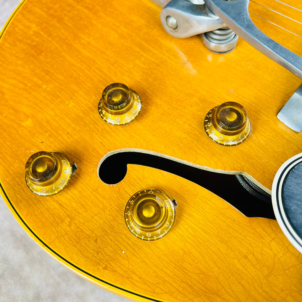 1955 Gibson ES-175DN Archtop Hollow Body Vintage Electric Guitar Dual Pickup Natural Blonde Bigsby - 6