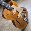 1956 Gibson ES-295 Hollow Body Vintage Electric Guitar All Gold with Fixed Arm Bigsby - 22