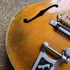 1956 Gibson ES-295 Hollow Body Vintage Electric Guitar All Gold with Fixed Arm Bigsby - 4