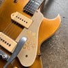 1956 Gibson ES-295 Hollow Body Vintage Electric Guitar All Gold with Fixed Arm Bigsby - 6