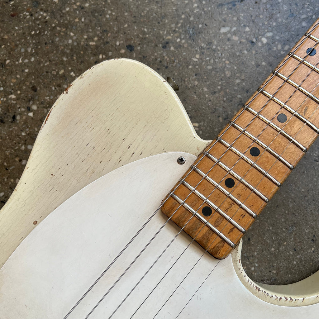 1957 Fender Esquire White Guard Blonde Vintage Electric Guitar - 3