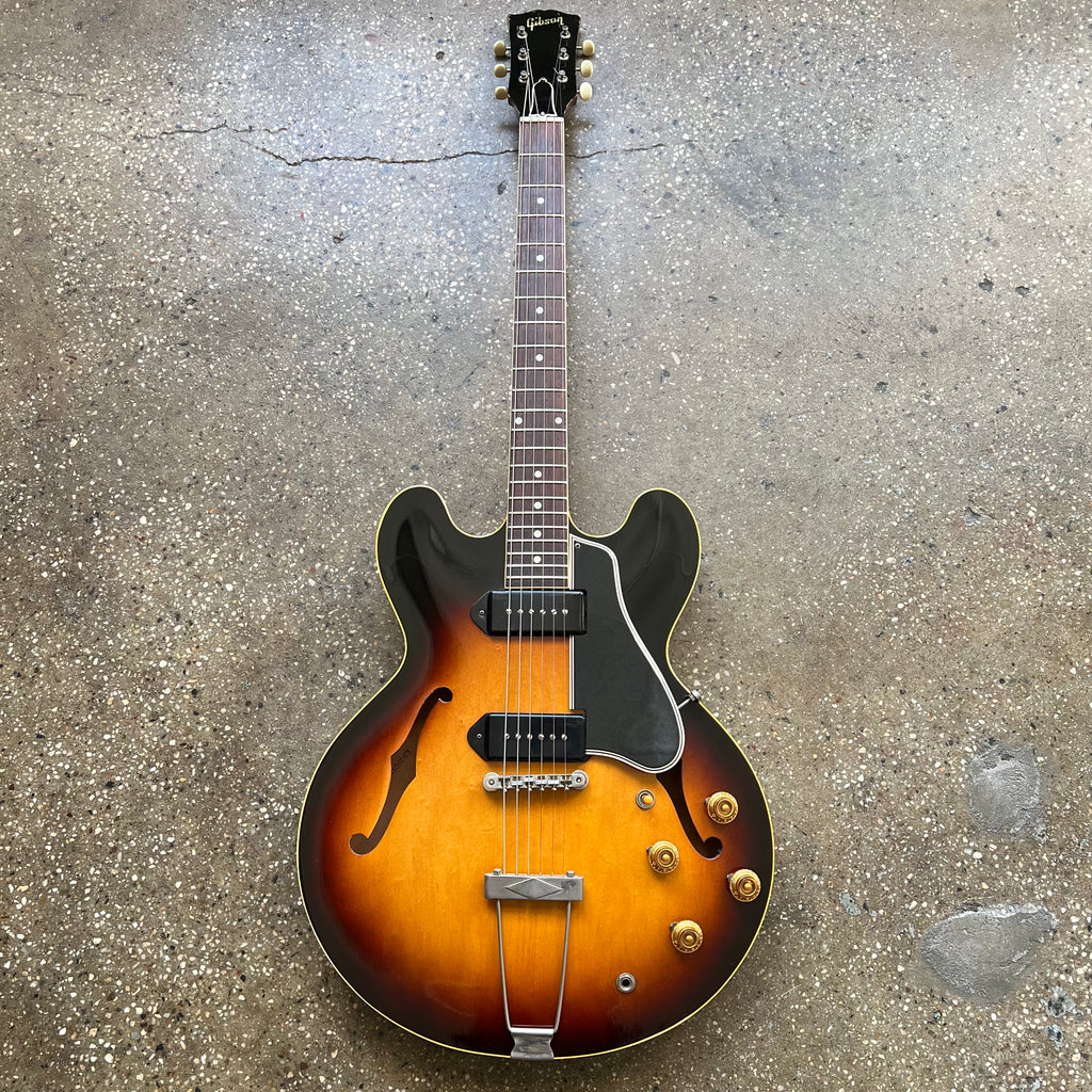 1959 Gibson ES-330TD Sunburst Thinline Hollow Body Vintage Electric Guitar with Stone Case - 2