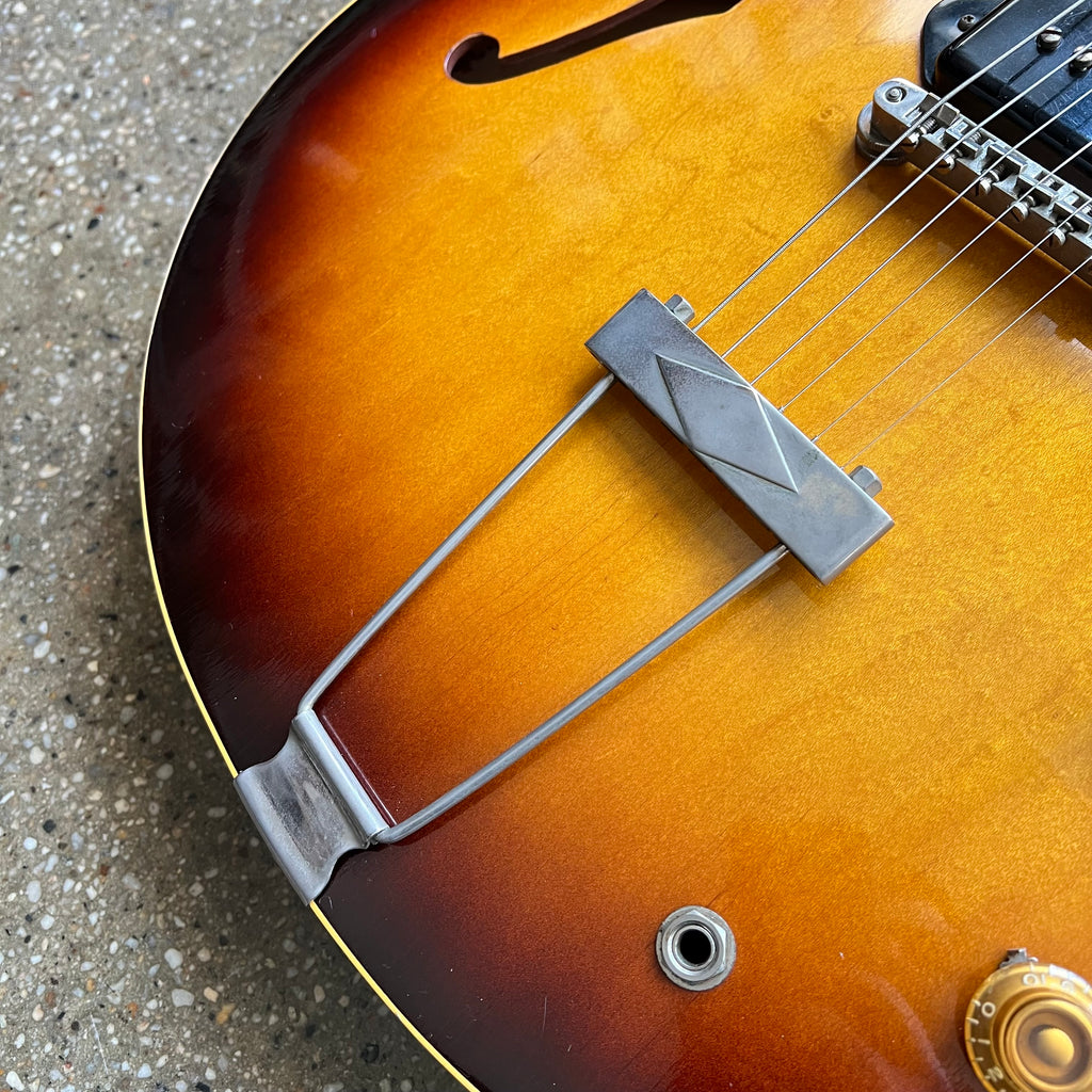 1959 Gibson ES-330TD Sunburst Thinline Hollow Body Vintage Electric Guitar with Stone Case - 5