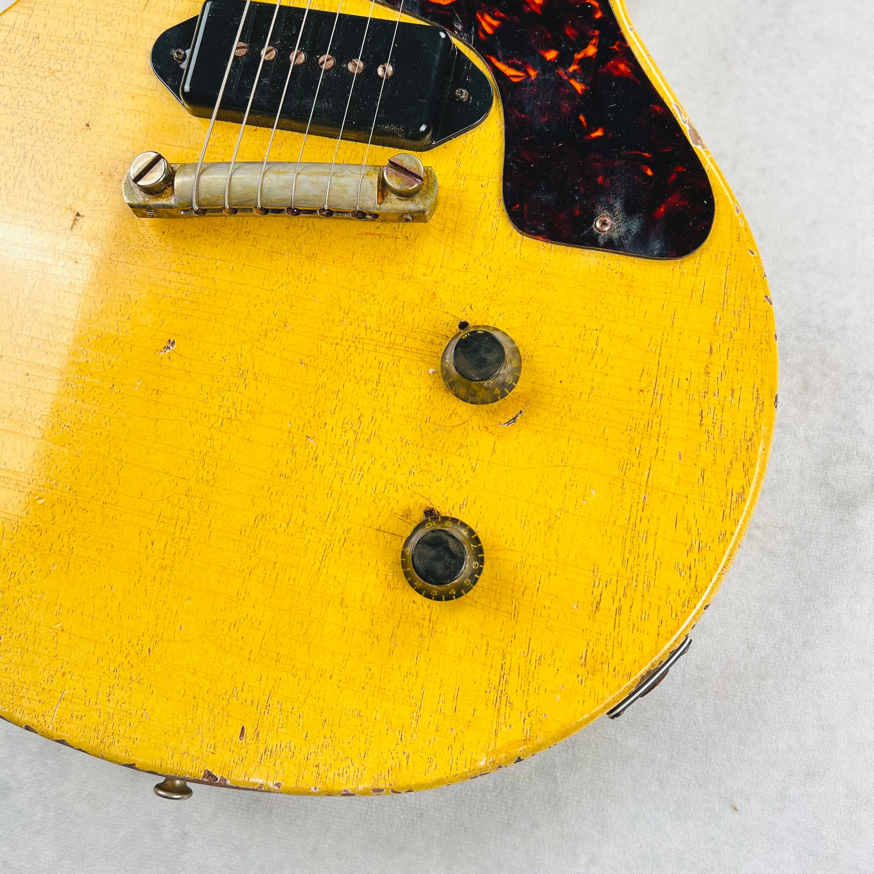 1959 Les Paul Junior Style Replica Build Aged 2025 - TV Yellow