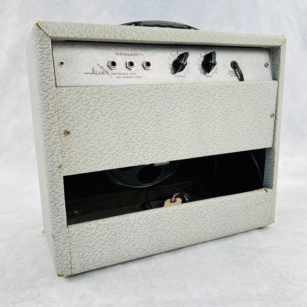 1960 Alamo Capri 1x6" Tube Vintage Guitar Combo Amplifier - Grey - 9