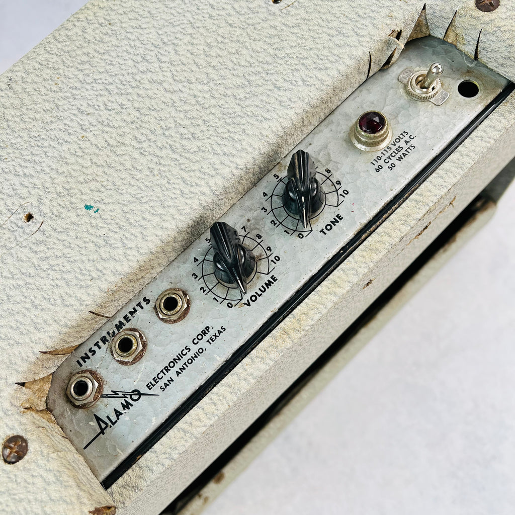 1960 Alamo Embassy 1x10" Vintage Guitar Tube Combo Amplifier - Grey - 9